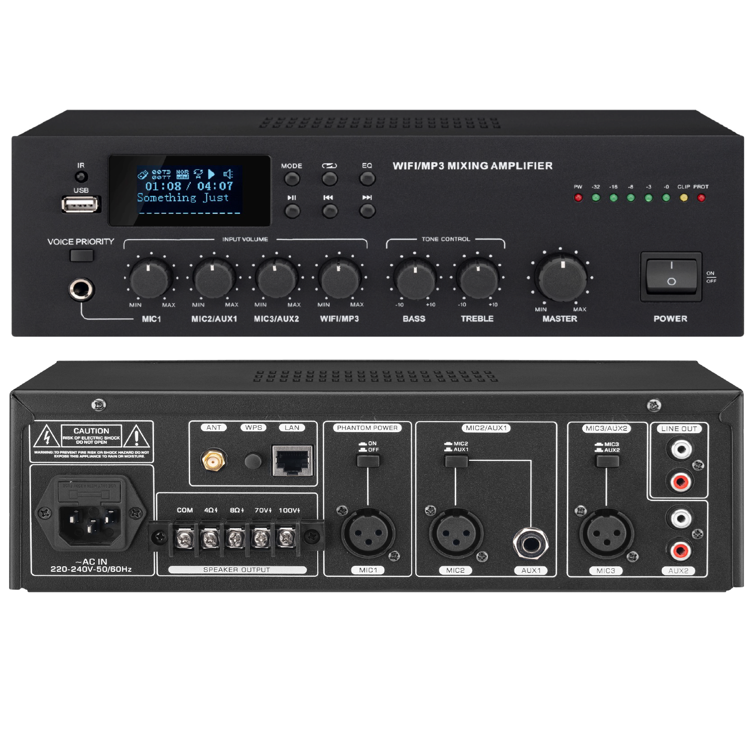 RH-AUDIO RH61WIFI WiFi/USB/BT микшер-усилитель 65Вт