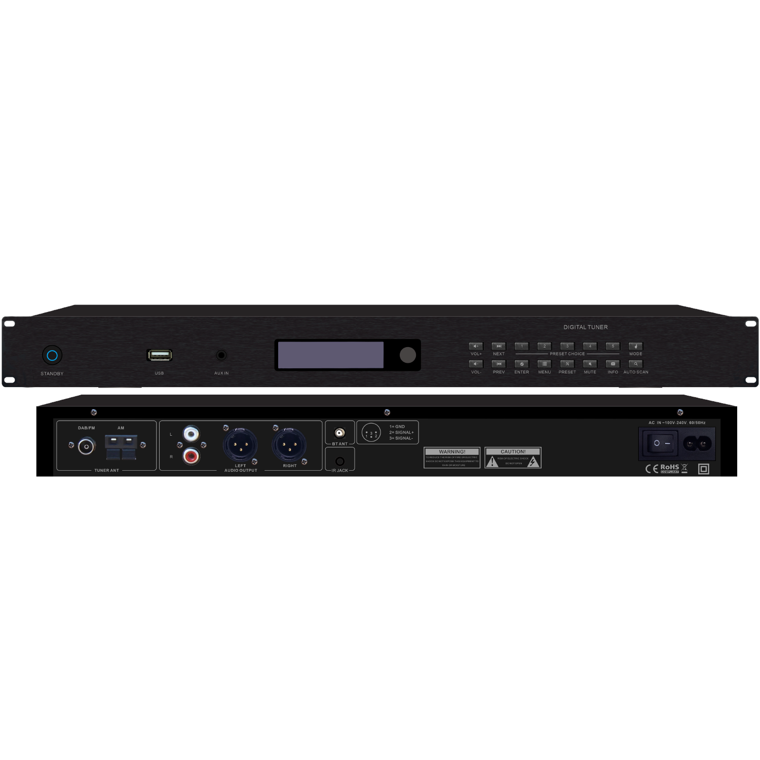 RH-AUDIO RH350URP Цифровой многофункциональный цифровой плеер-тюнер